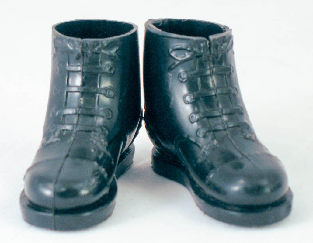 Gi Joe Boots For 12” Figure greenish brown with gi joe soles 