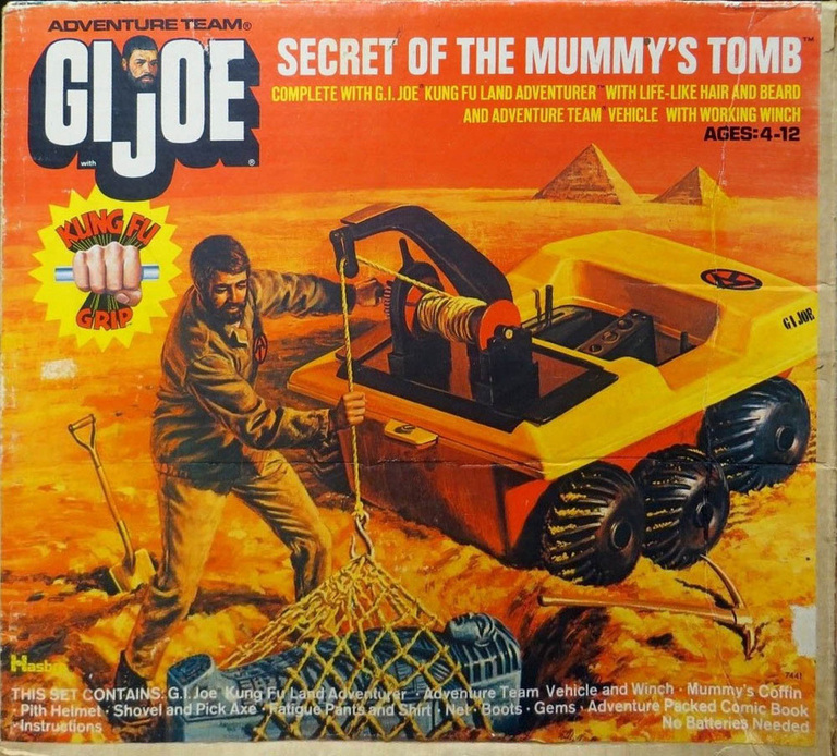 ** 1964-GI JOE CANADA-2018 ** New Rail Tie Down ATV Secret Of The Mummy's Tomb 